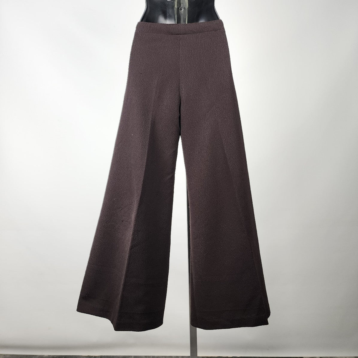 Vintage Handmade Brown Cropped Belle Bottom Pants Size S/M