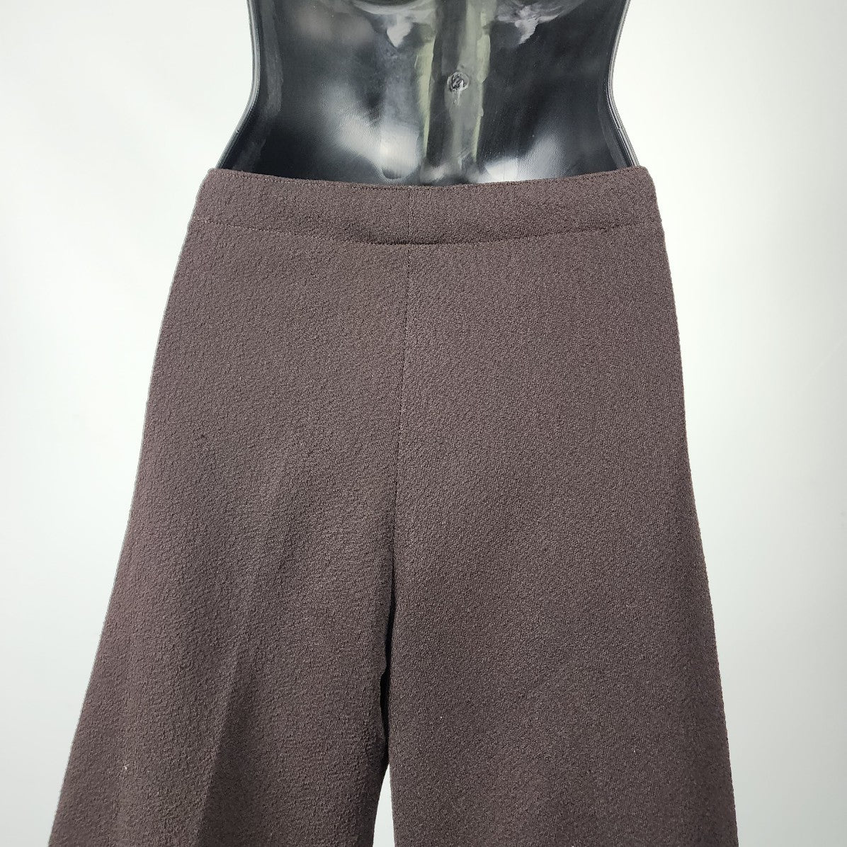 Vintage Handmade Brown Cropped Belle Bottom Pants Size S/M