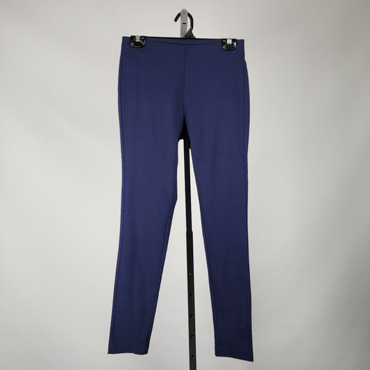 Michael Kors Navy Blue Pull On Slim Leg Pants Size M