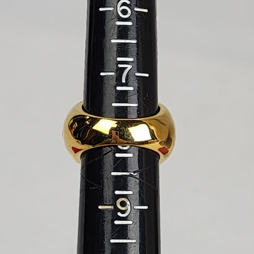 KJL Purple Enamel Gold Tone Ring Size 8