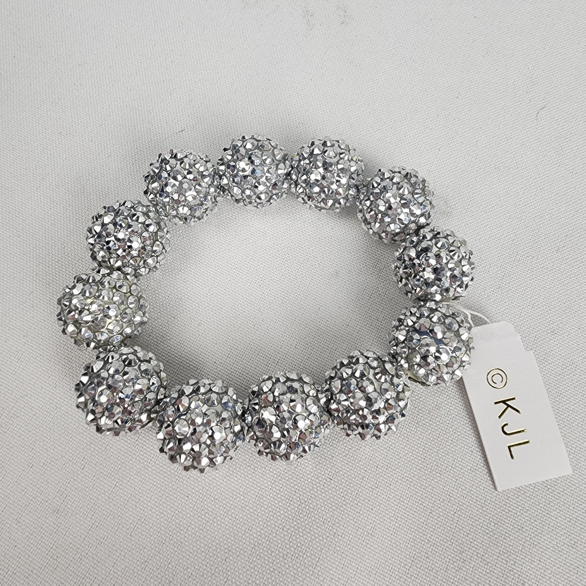 Joan Rivers Silver Crystal Stretch Bracelet