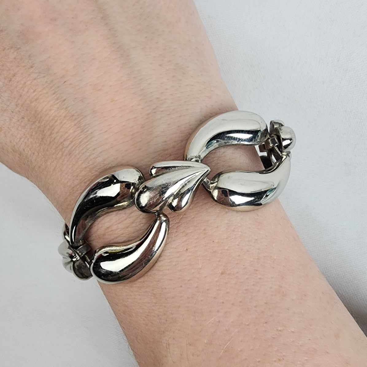 Vintage Silver Chain Link Bracelet