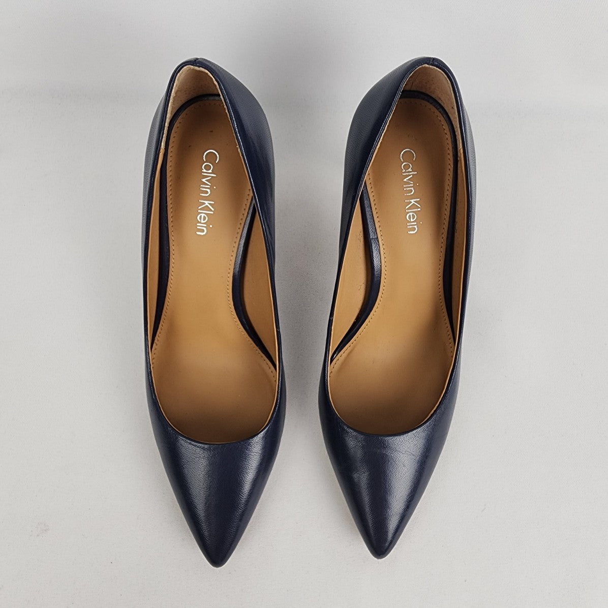 Calvin klein navy heels best sale