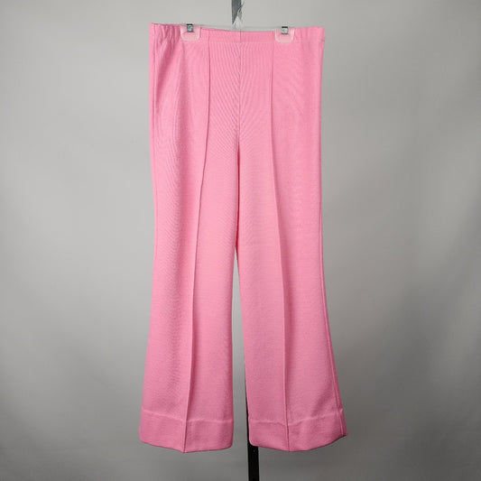 Vintage Pink Wide Leg Cropped Pants Size M