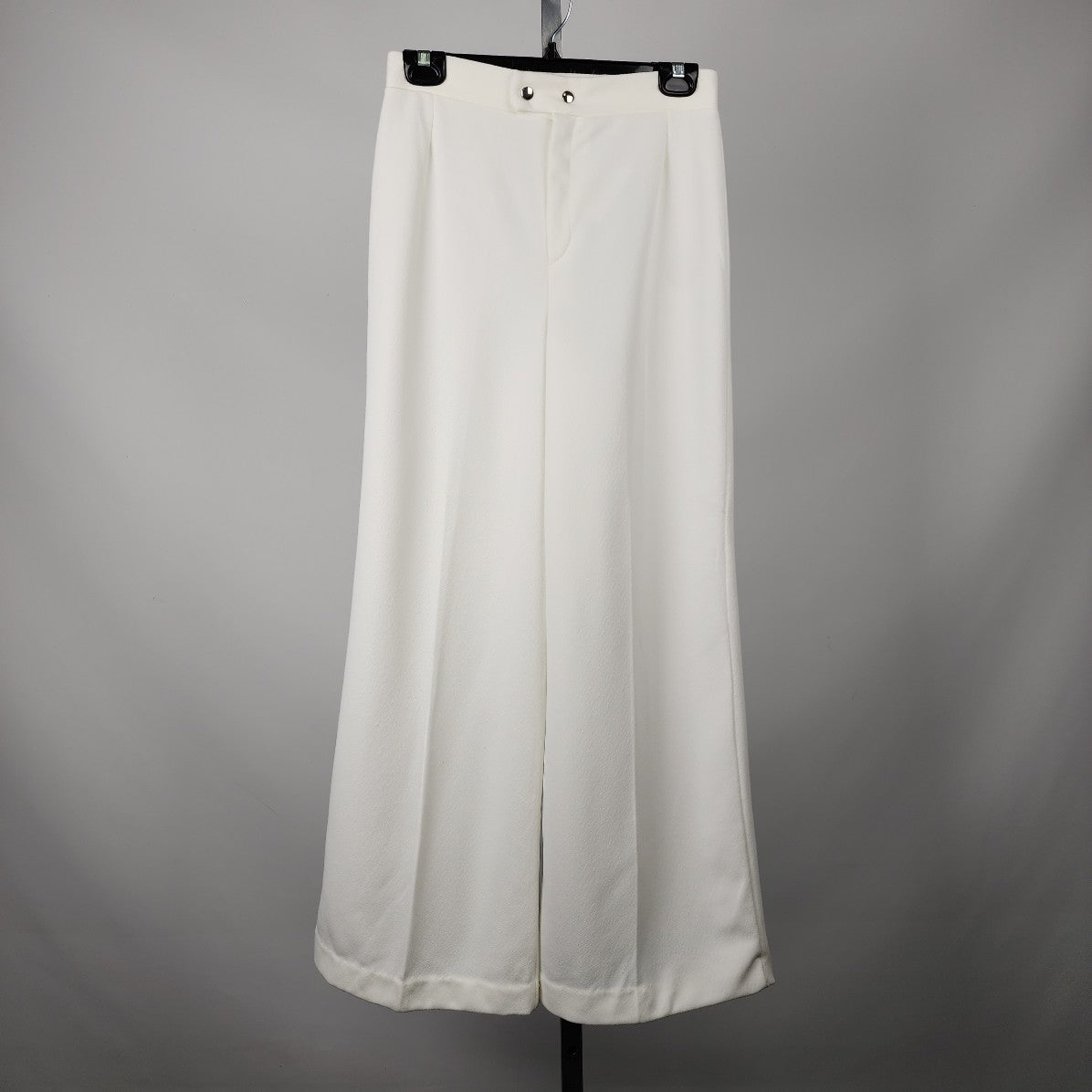 Vintage White Belle Bottom Pants Size S