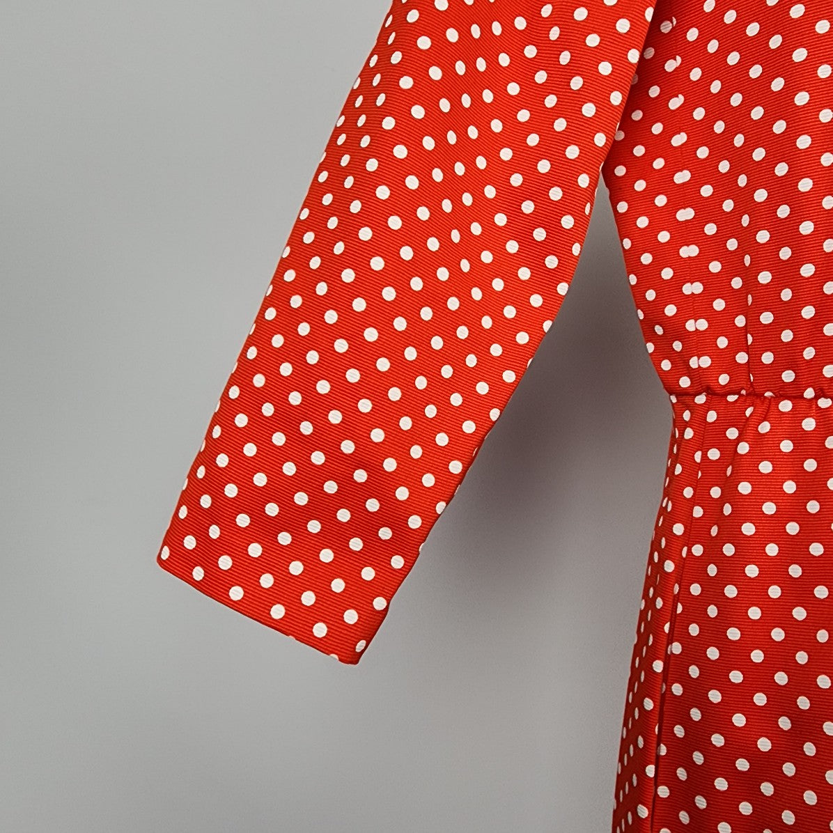 Vintage Yves Saint Laurent Red Polka Dot Jacket Dress Size S