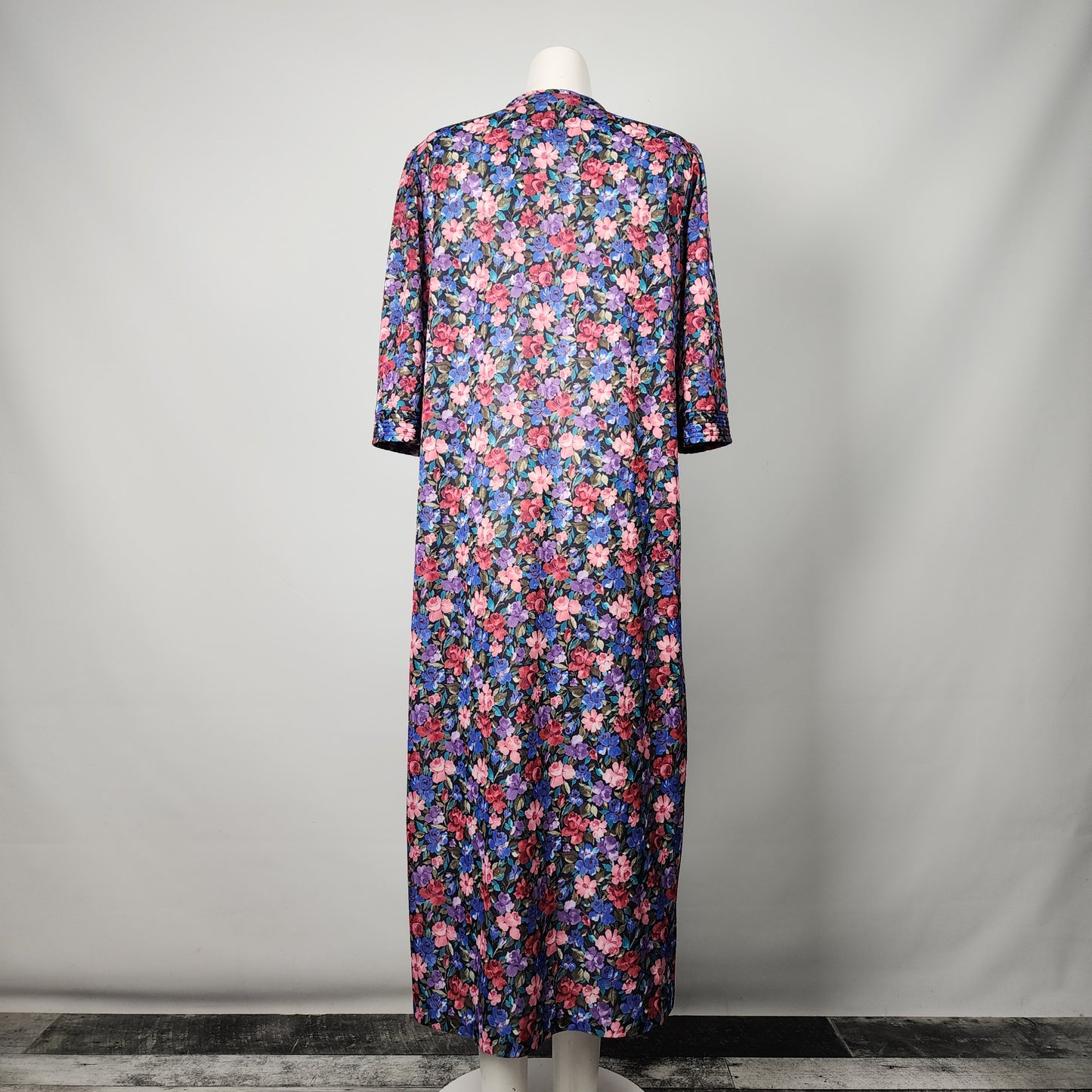 Vintage Carny G Floral Print Night Gown Dress Size M/L