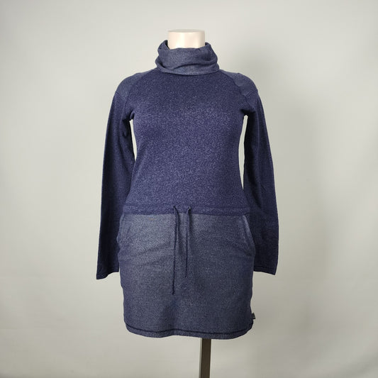 Blue Athletic Turtle Neck Dress Size L