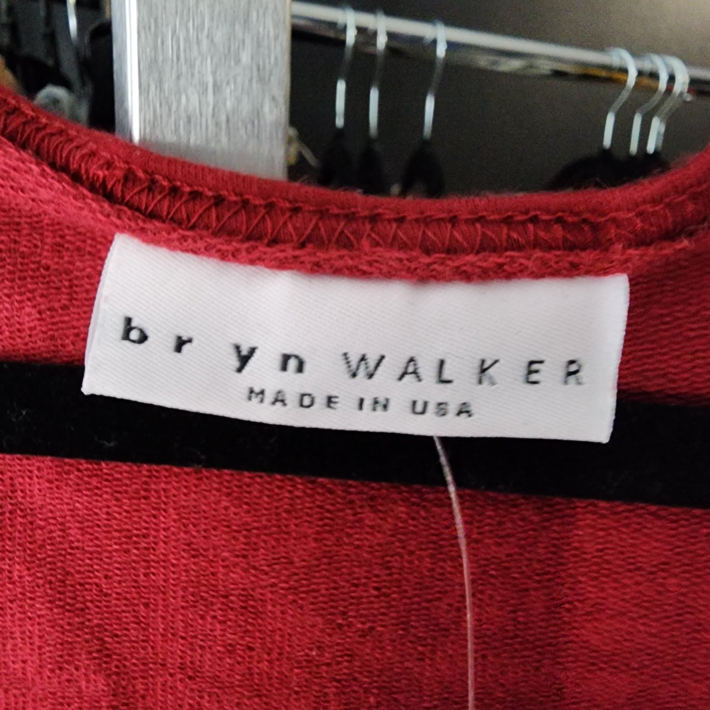 Bryn Walker Red Long Sleeve Asymmetrical Top Size S/M