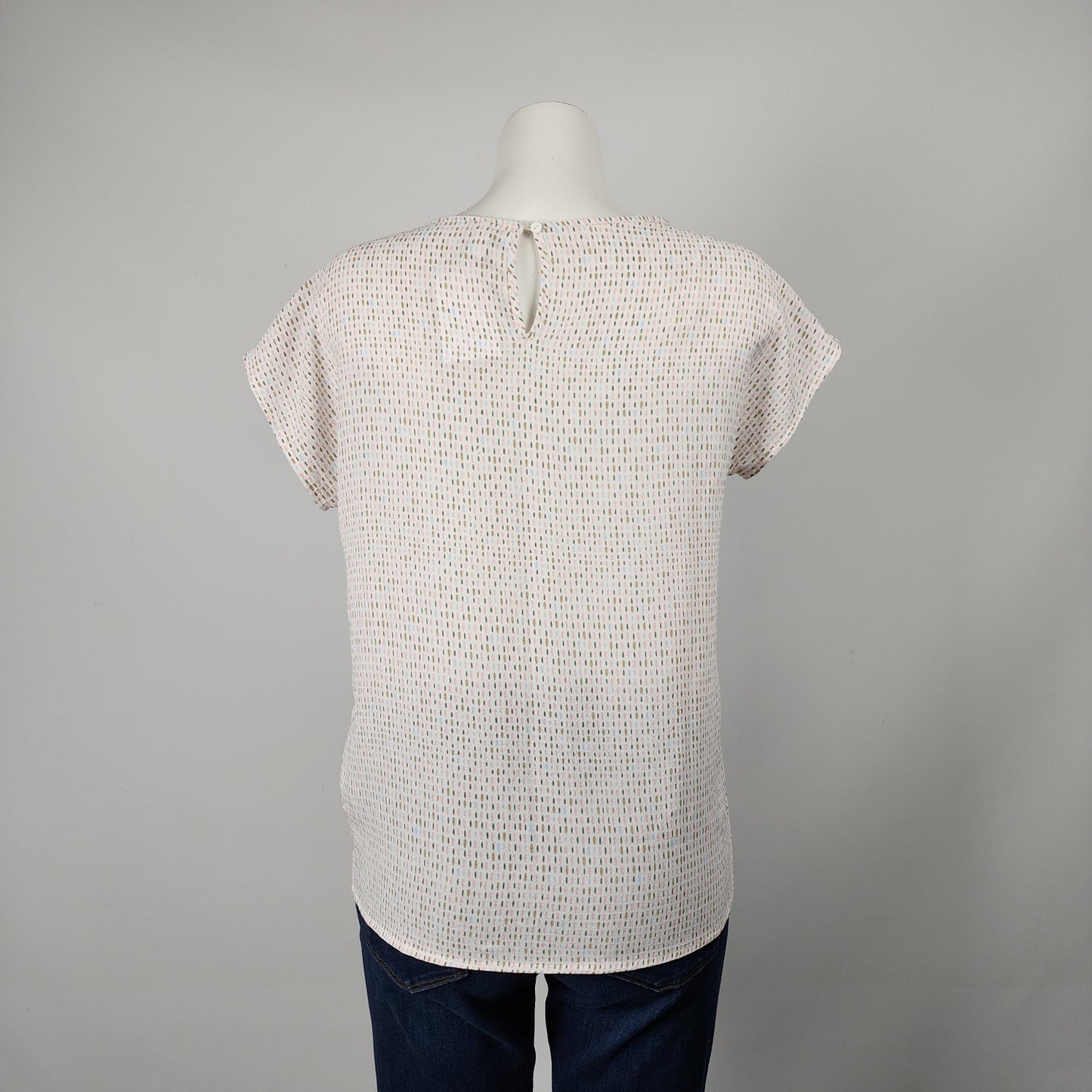 Soya Concept Pink Speckle Print Short Sleeve Top Size XS/S