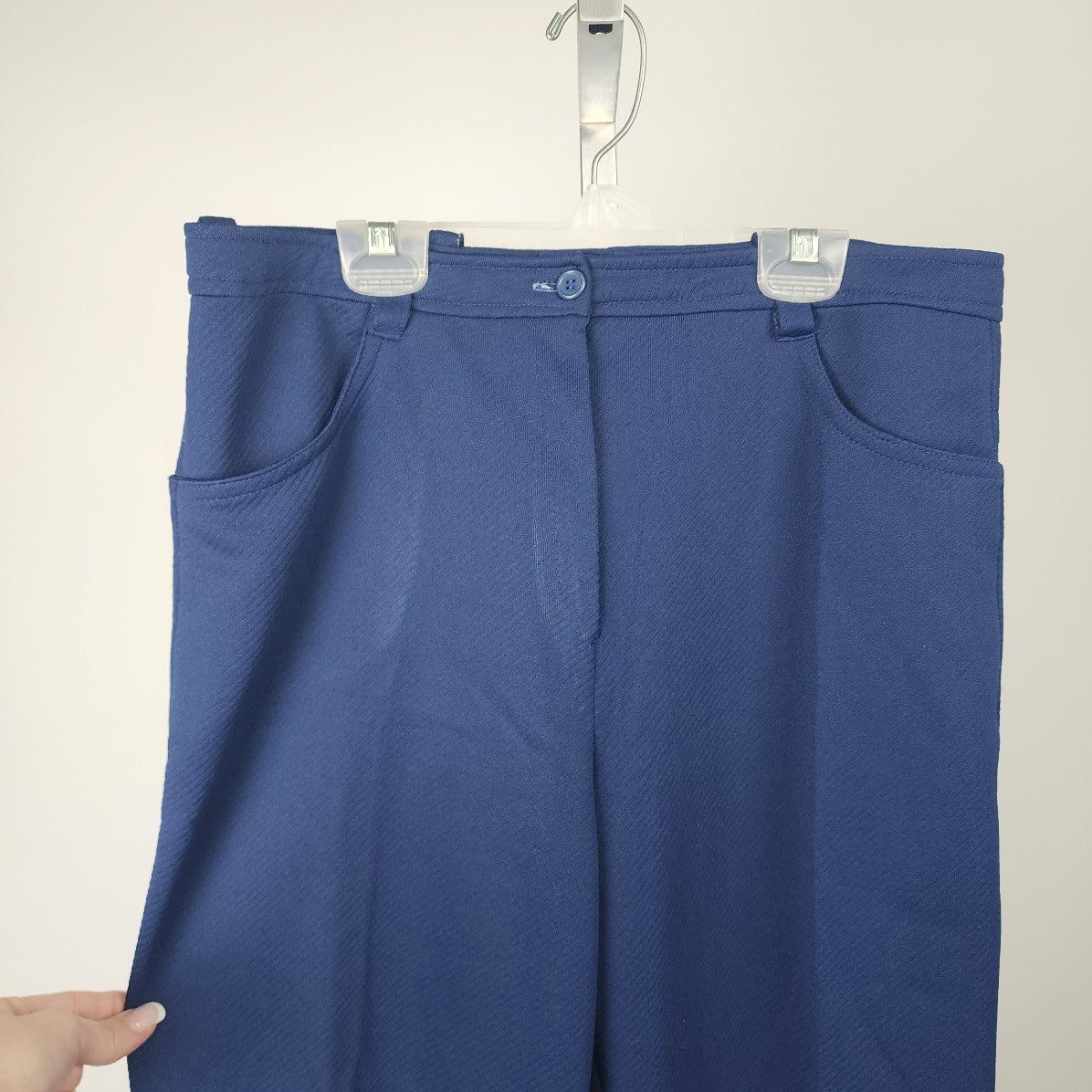 Vintage Blue Wide Leg Trouser Pants Size M