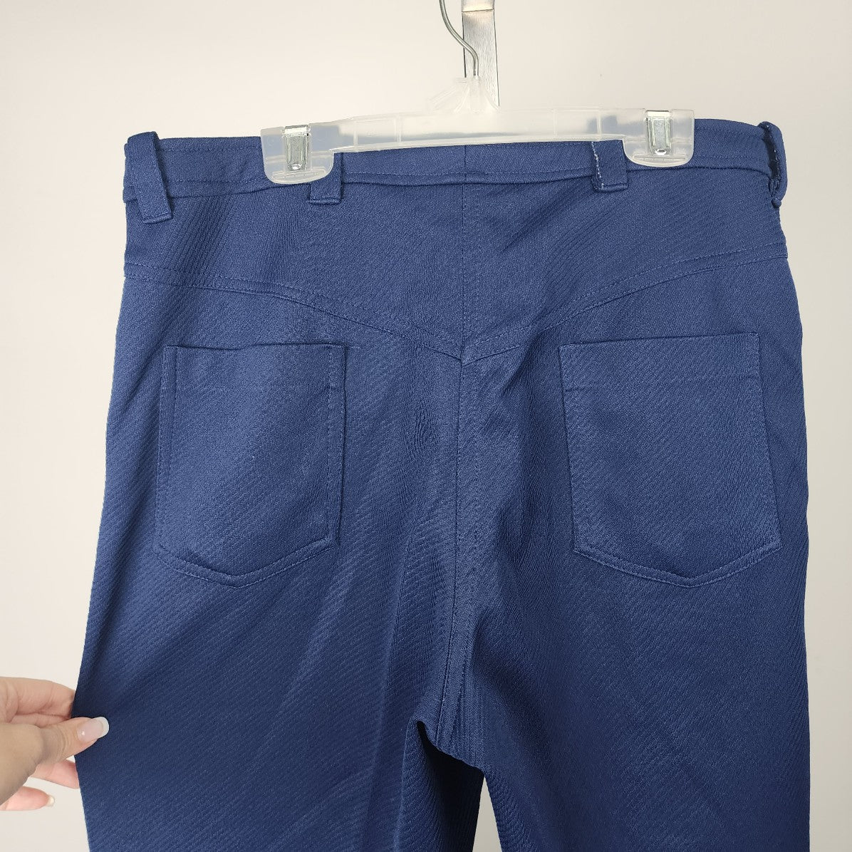 Vintage Blue Wide Leg Trouser Pants Size M