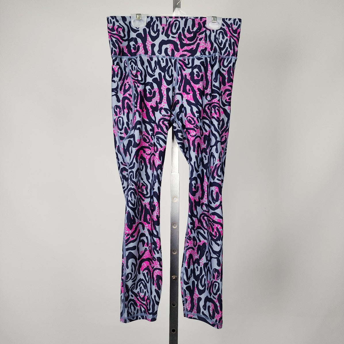 Under Armour Animal Print Pink & Blue Leggings SIze L