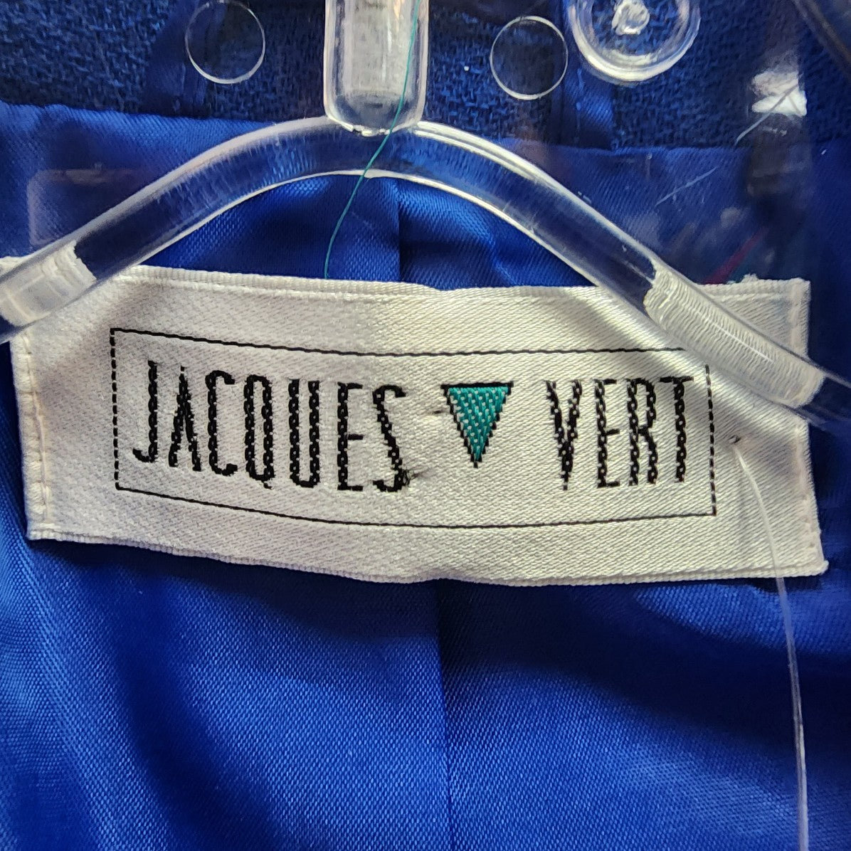 Vintage Jacques Vert Blue Button Blazer Size XS