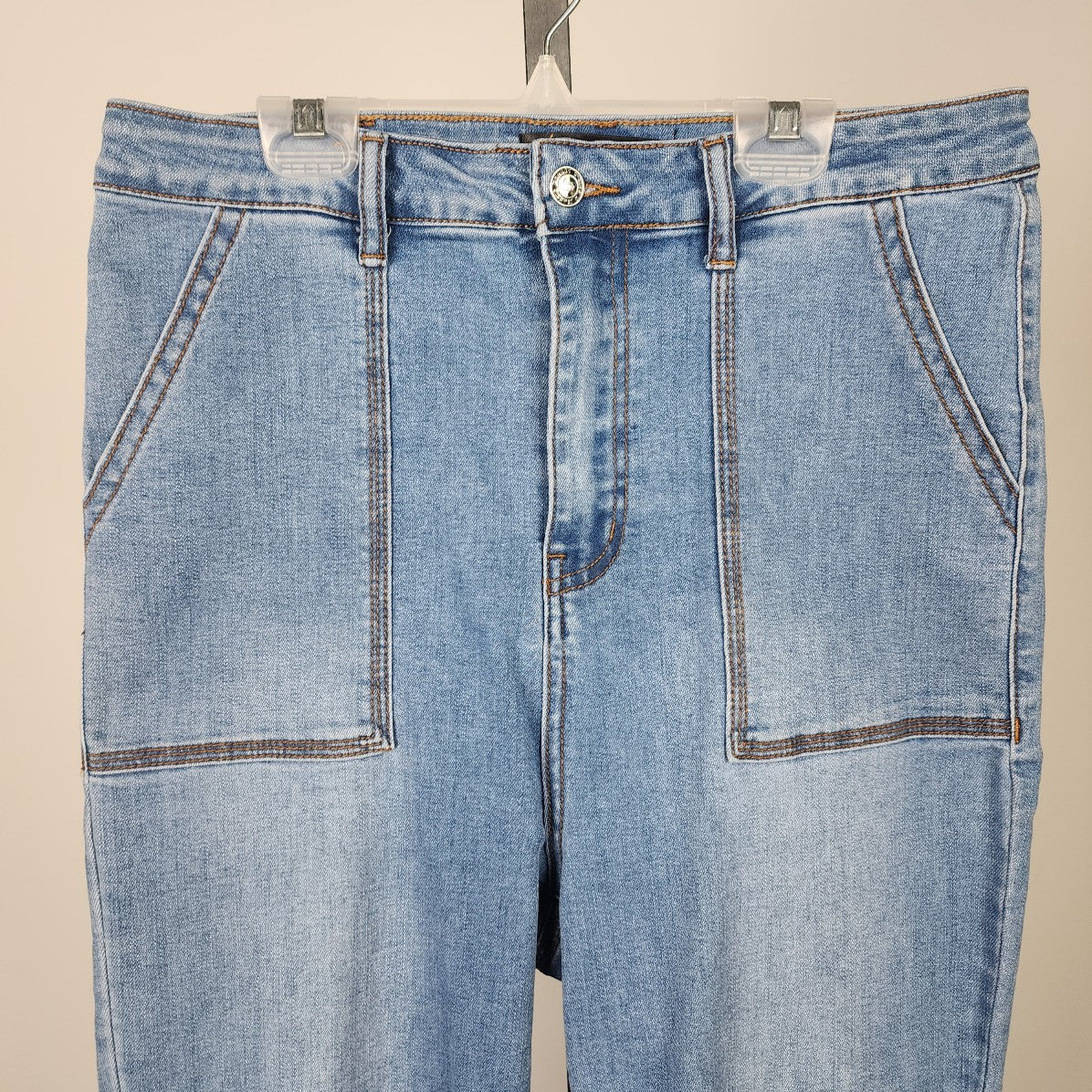 Monkey Ride Jeans Hight Waisted Cropped Belle Bottom Jeans Size 11/30