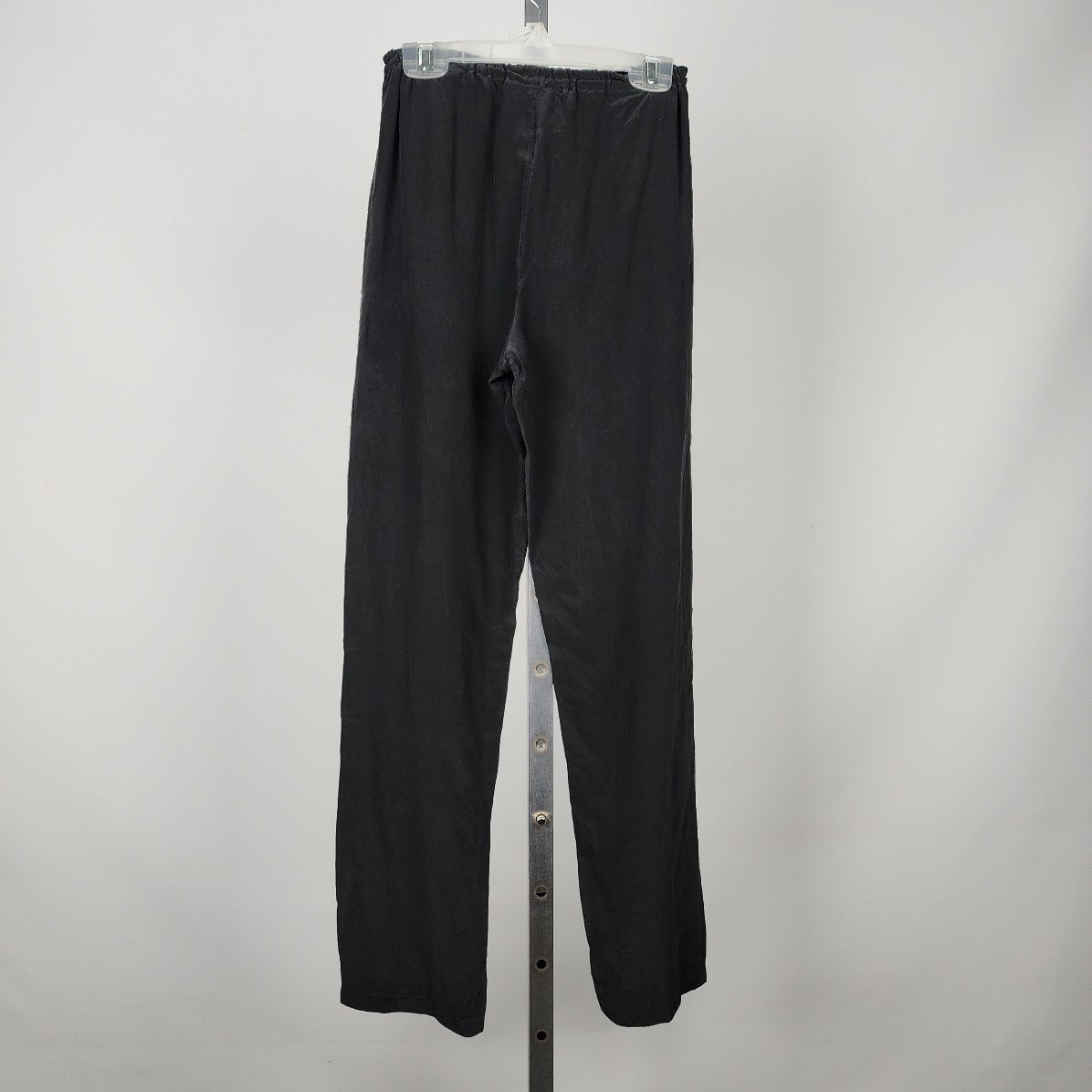 Vintage Lea Chu Originals Black Silk Straight Leg Pants Size 2