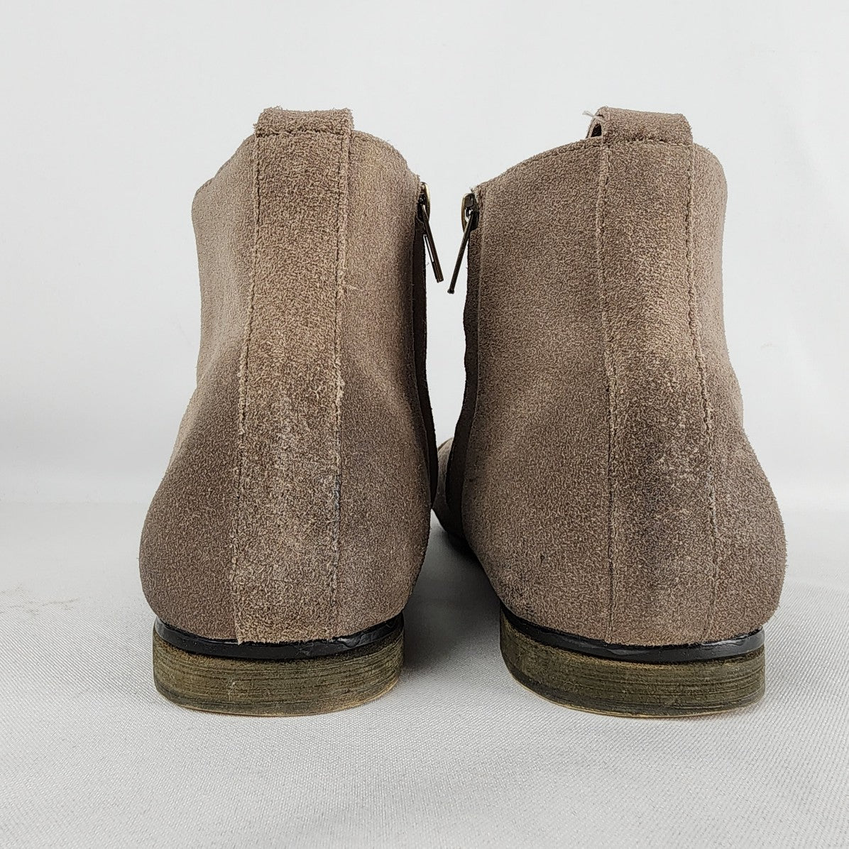 Taupe Suede Chelsea Boots Size 12