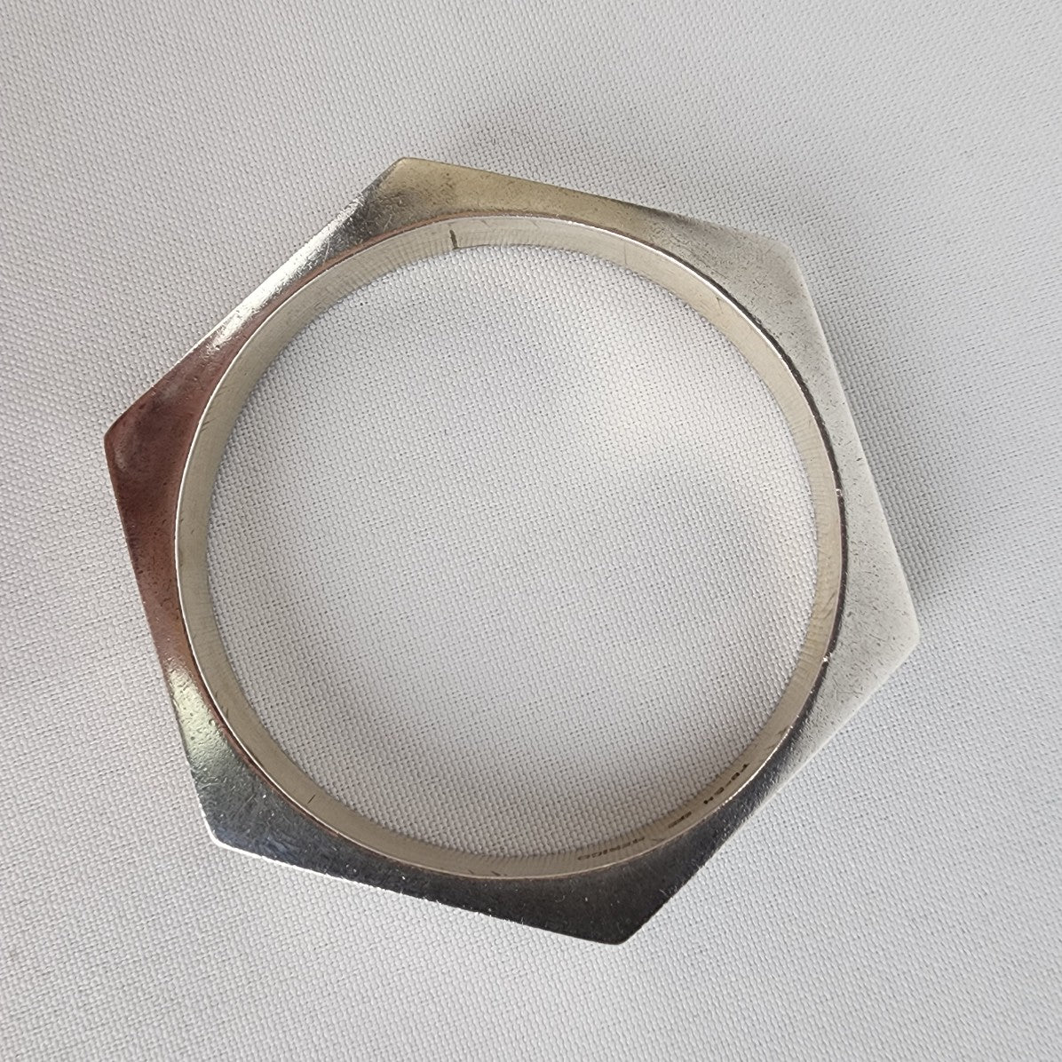 925 Sterling Silver Mexico Hexagon Bracelet