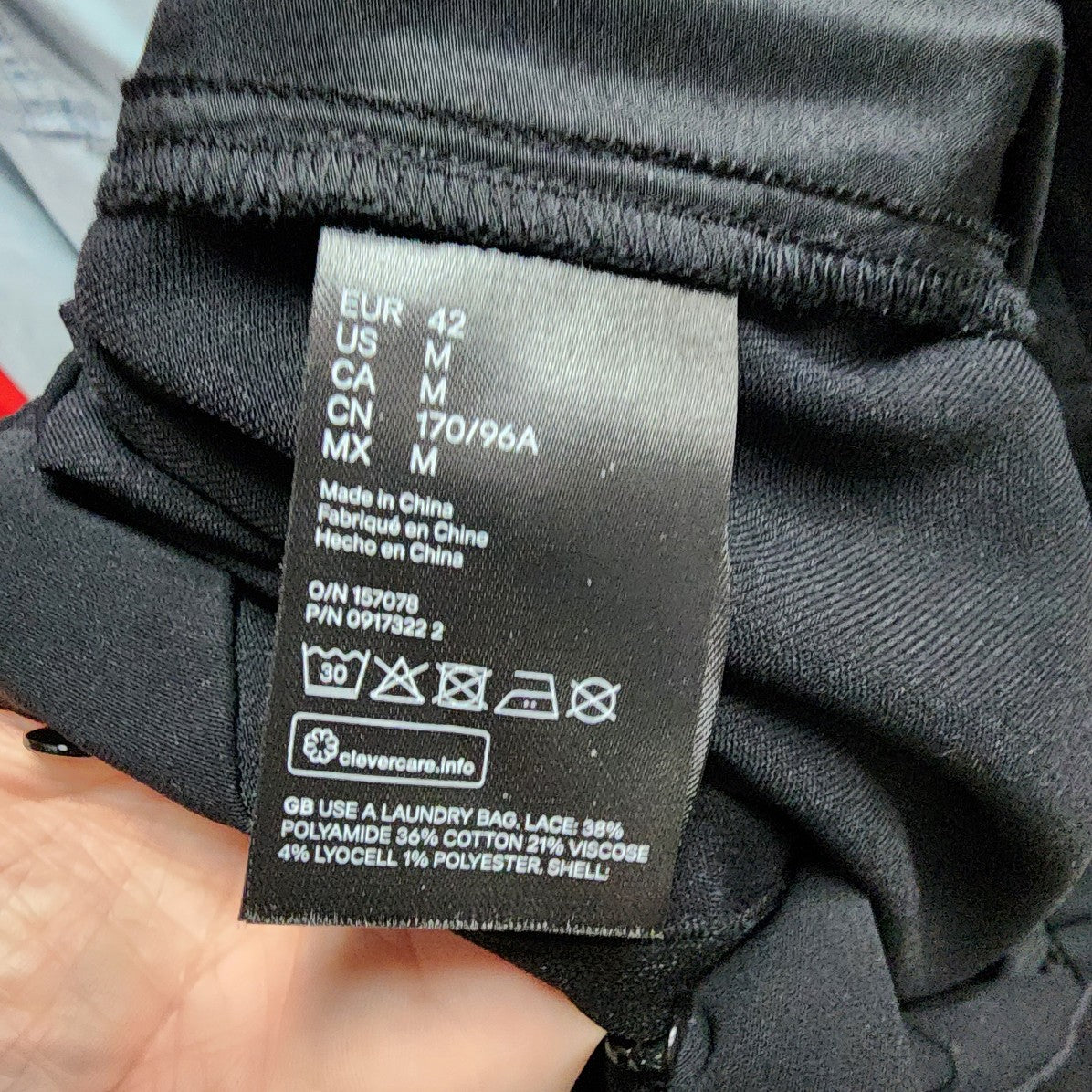 H&M Black Lace Puff Sleeve Jumpsuit Size M