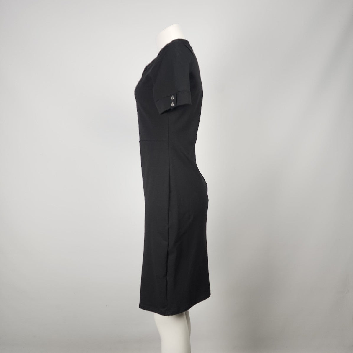 Lemoniade Black Short Sleeve Sheath Dress Size S/M