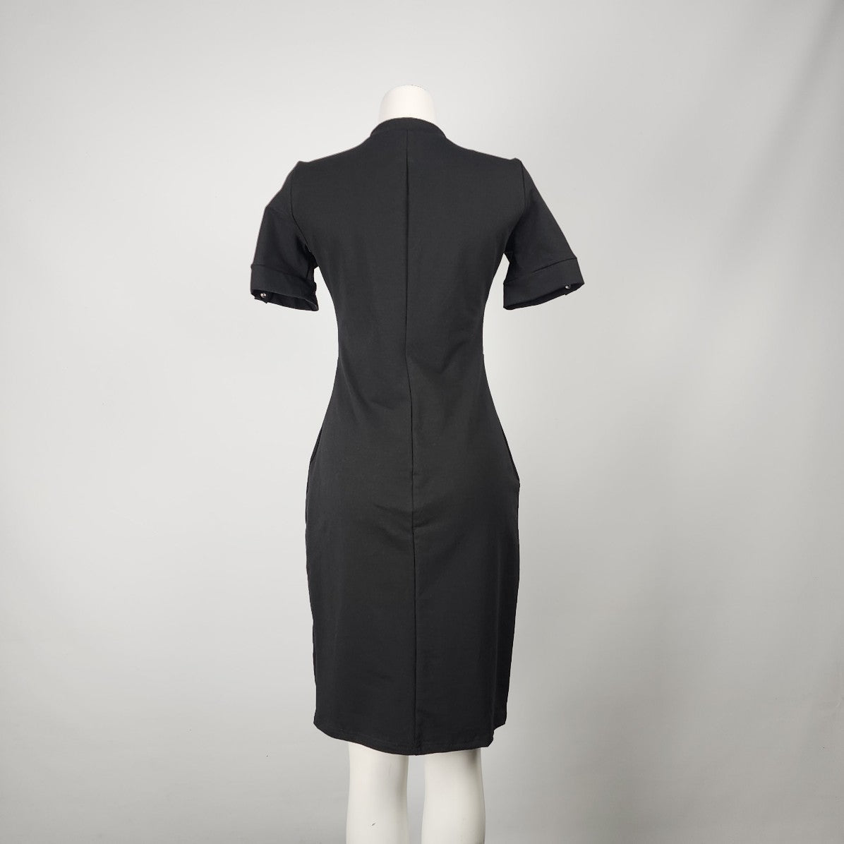 Lemoniade Black Short Sleeve Sheath Dress Size S/M