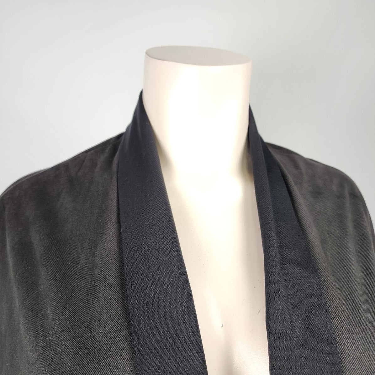 Amma Grey Faux Suede Kimono Cardigan Size XL