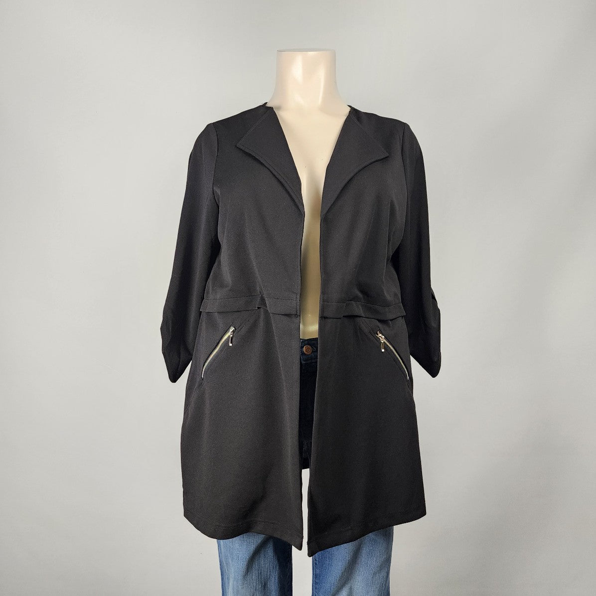 Soho Apparel Black Blazer Jacket Size 2X