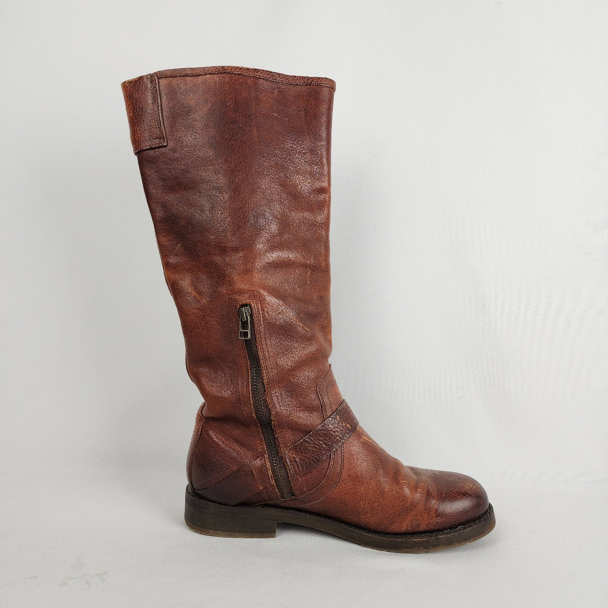 Olukai Brown Leather Riding Boots Size 10