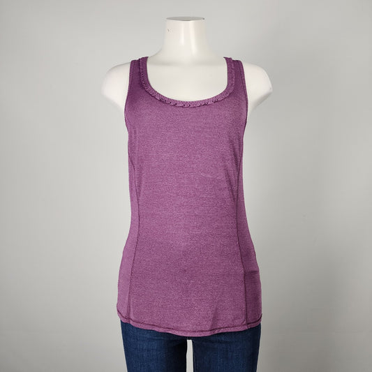 Lululemon Purple Racer Back Athletic Racer Back Top Size 4