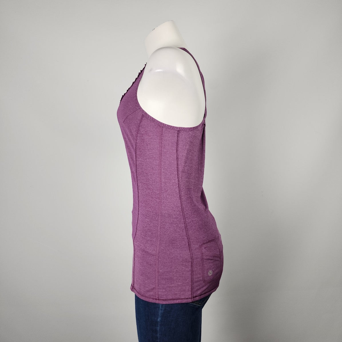 Lululemon Purple Racer Back Athletic Racer Back Top Size 4