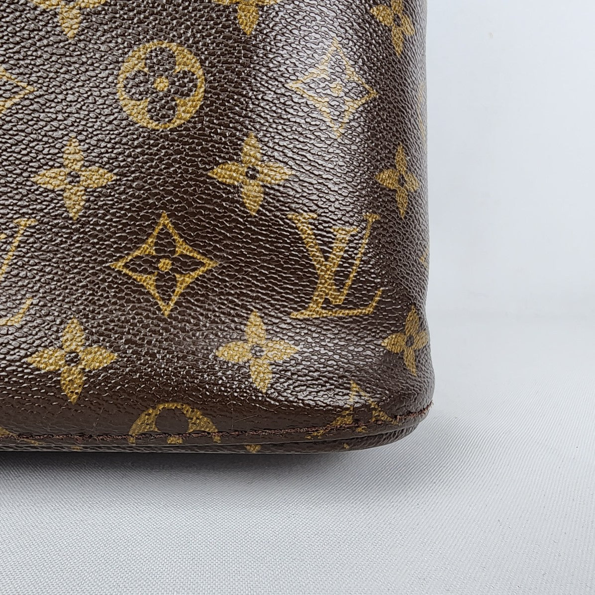 LOUIS VUITTON Monogram Vavin Leather Handle Tote Bag Purse