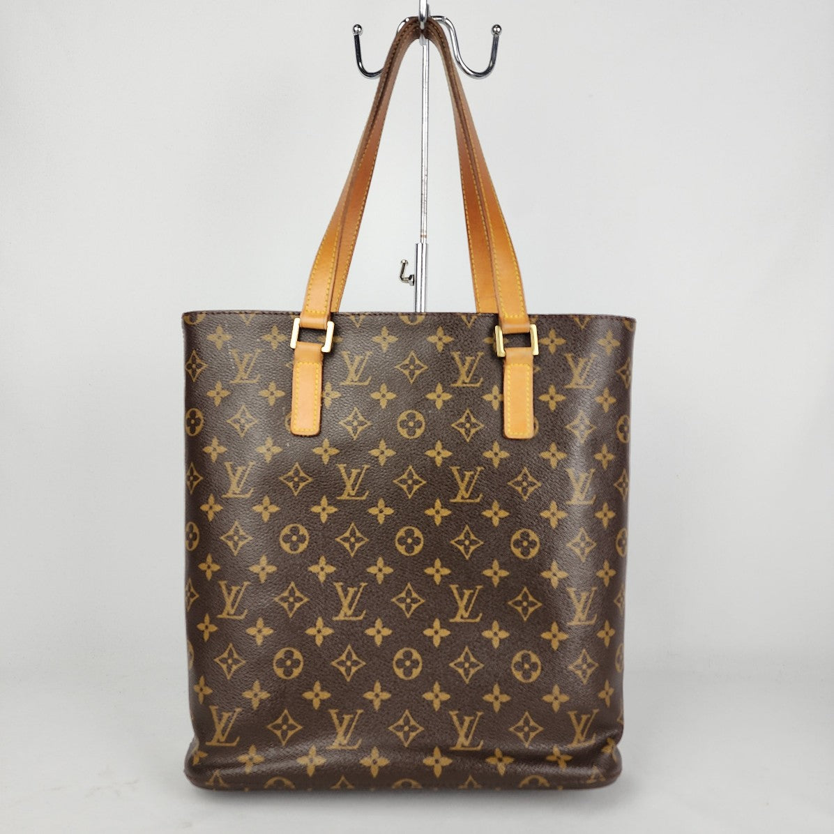 LOUIS VUITTON Monogram Vavin Leather Handle Tote Bag Purse