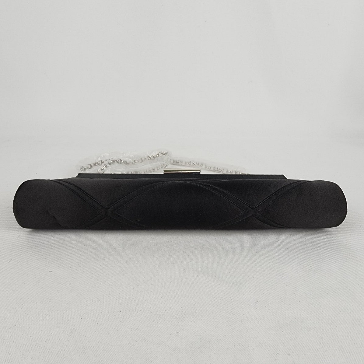 Jessica Black Satin Clutch Purse