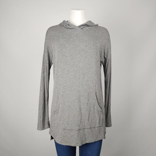 Kit & Ace Grey Hooded Activewear Top Size 6