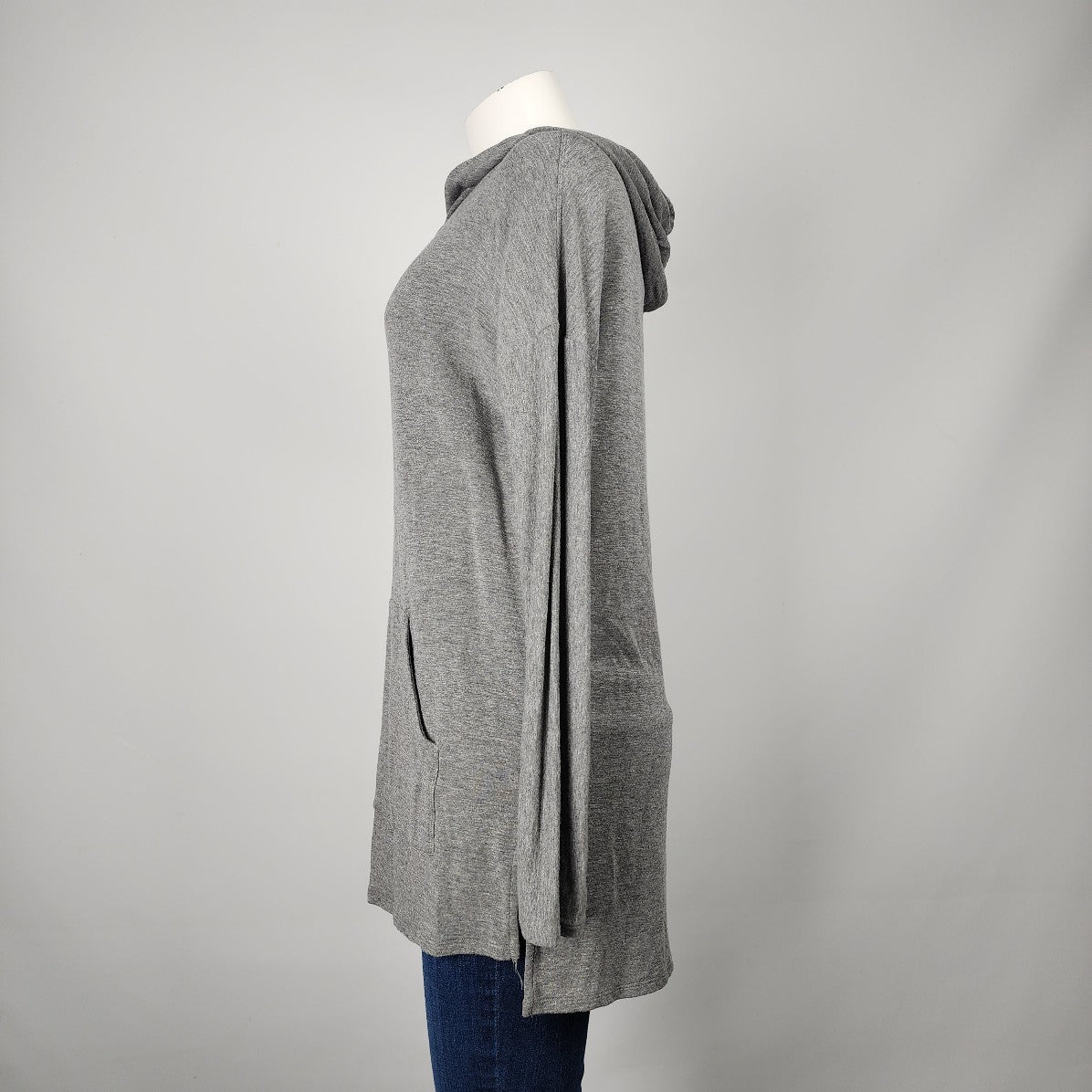 Kit & Ace Grey Hooded Activewear Top Size 6