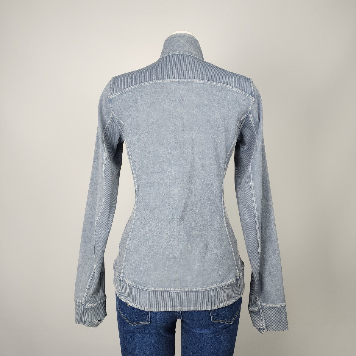 Lululemon Define Grey Acid Wash Zip Up Jacket Size 10