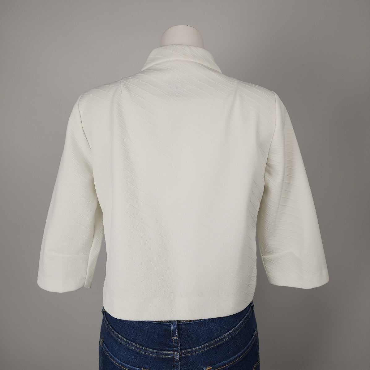 Vintage 60s White Button Up Light Jacket Size S/M