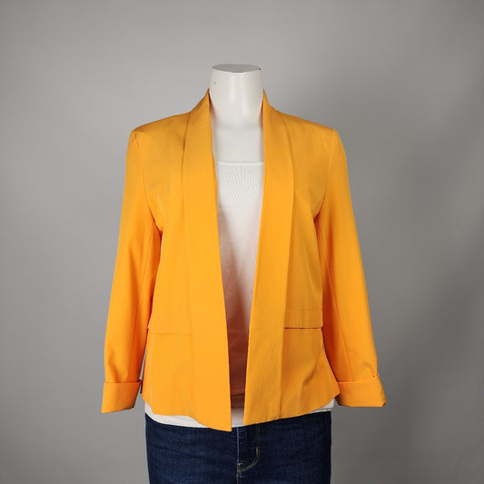 Dorothy Perkins Orange Open Blazer Size 8