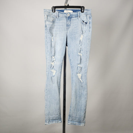 Torrid Boyfriend Light Wash Distressed Denim Jeans Size 12