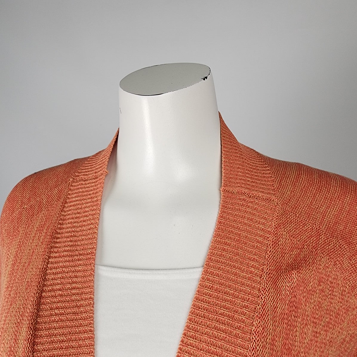 JNBY Orange Cotton Knit Cardigan Size S