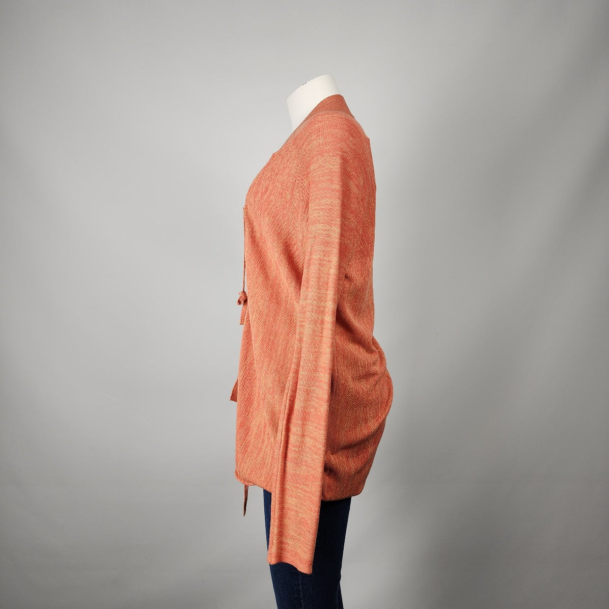 JNBY Orange Cotton Knit Cardigan Size S