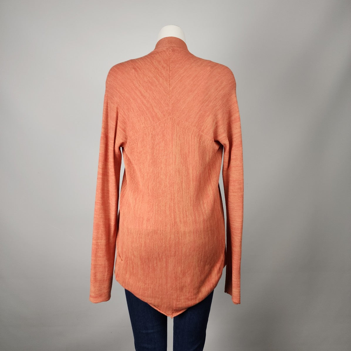 JNBY Orange Cotton Knit Cardigan Size S