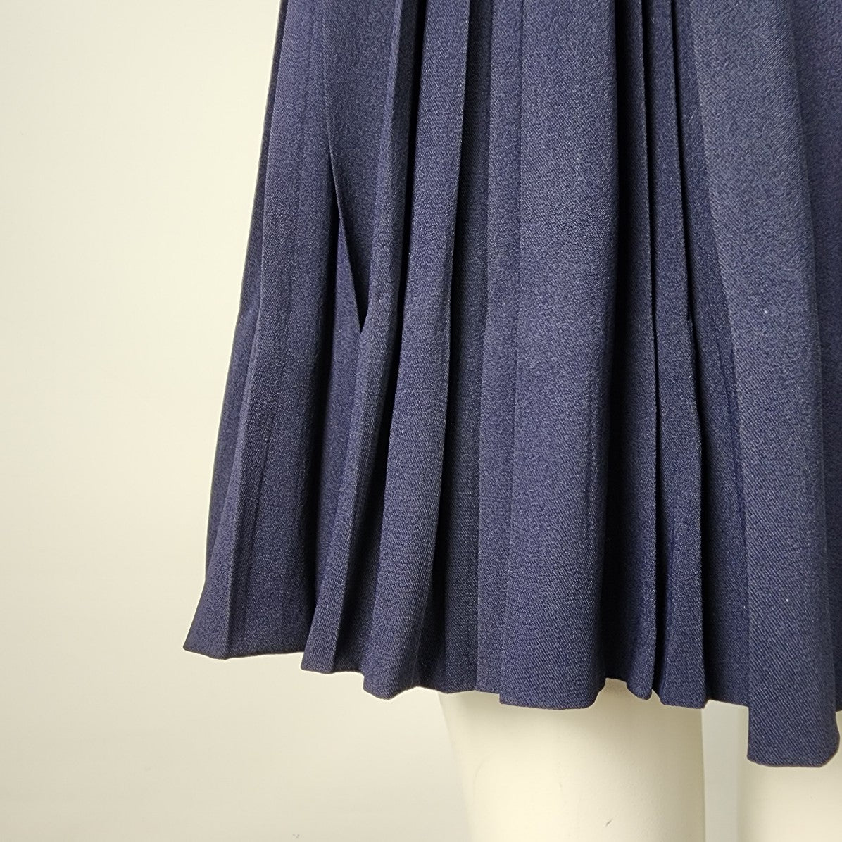 Teal Traina New York 1960s Navy Blue Top & Dress Set Size XS