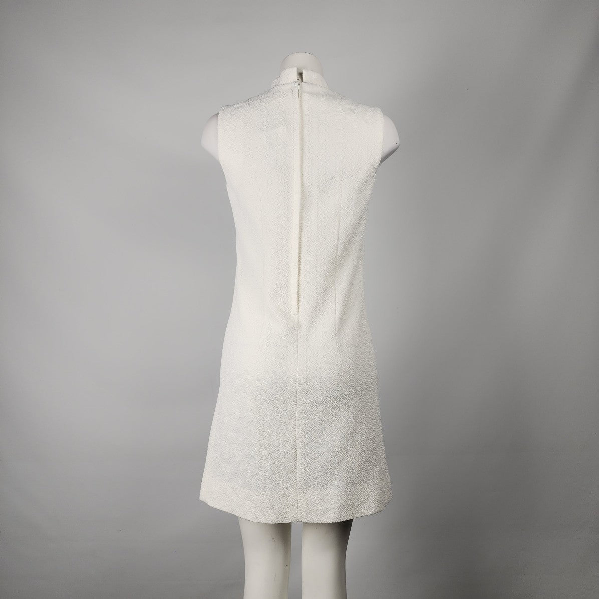 Vintage 60s White Sheath Dress Size S/M