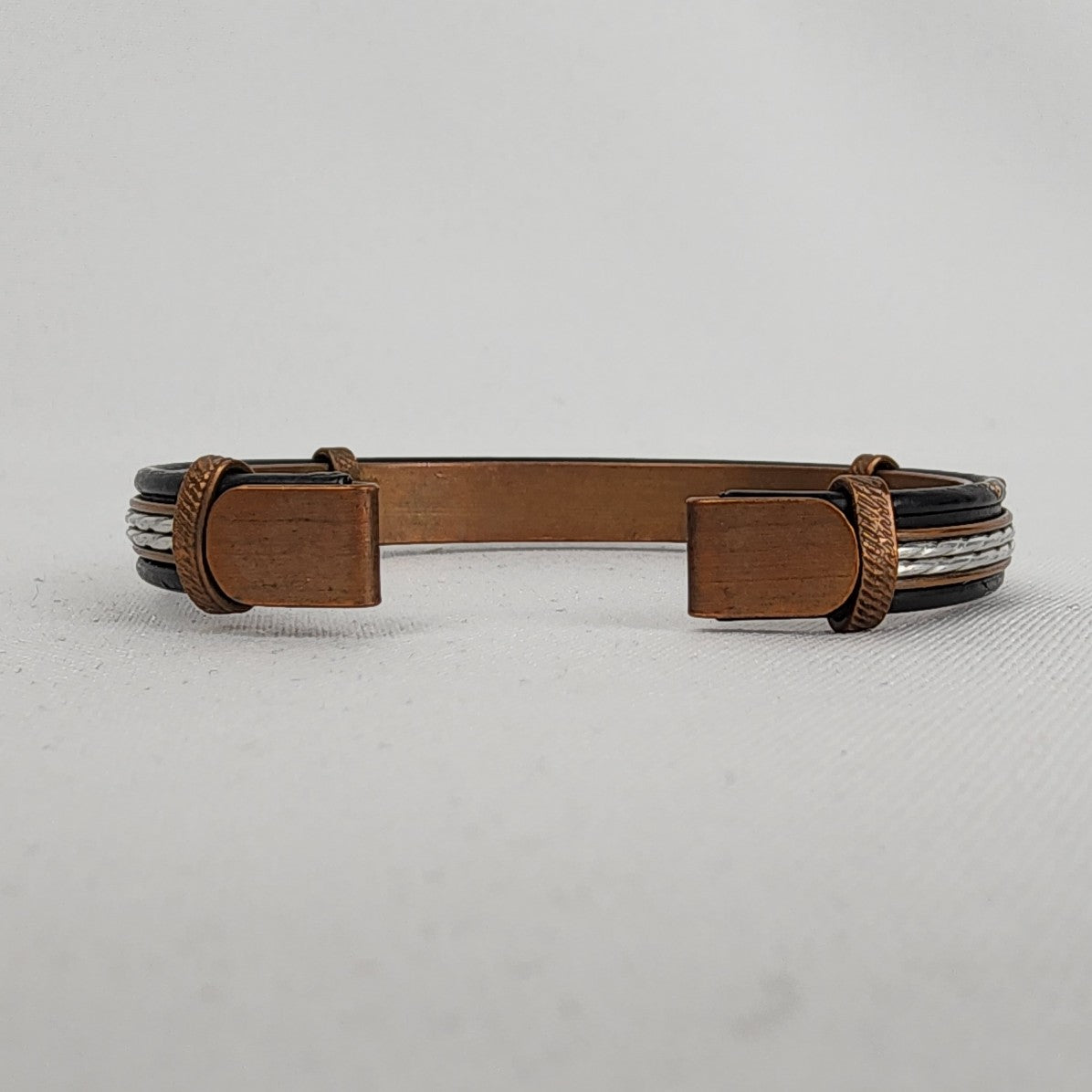 Vintage Copper & Silver Cuff Bracelet