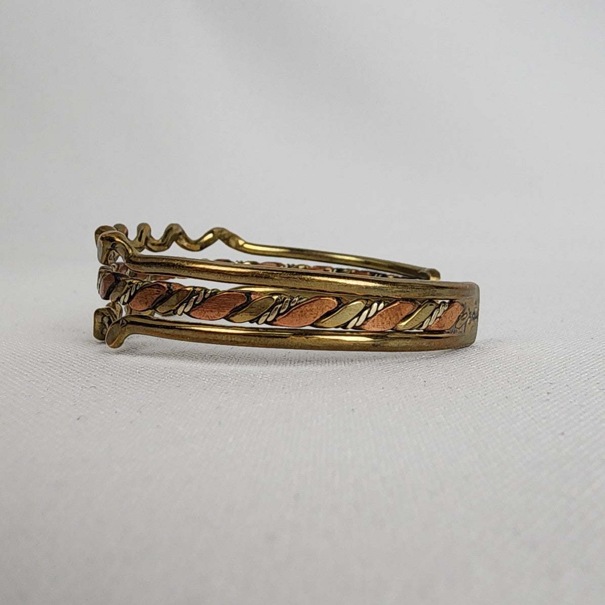 Vintage Gold & Copper Cuff Bracelet