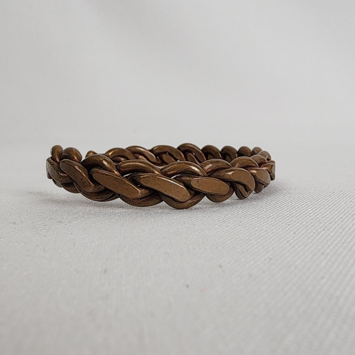 Vintage Braided Copper Cuff Bracelet