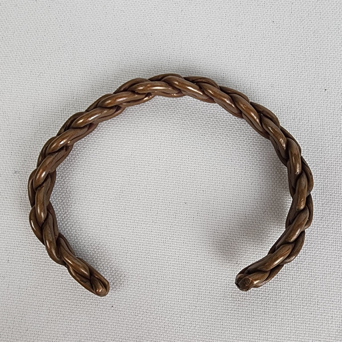 Vintage Braided Copper Cuff Bracelet