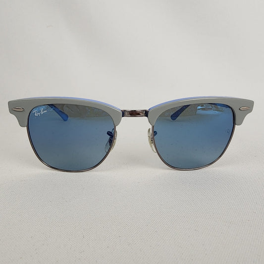 Ray Ban RB 3016 Clubmaster 1102 Blue & Grey Sunglasses