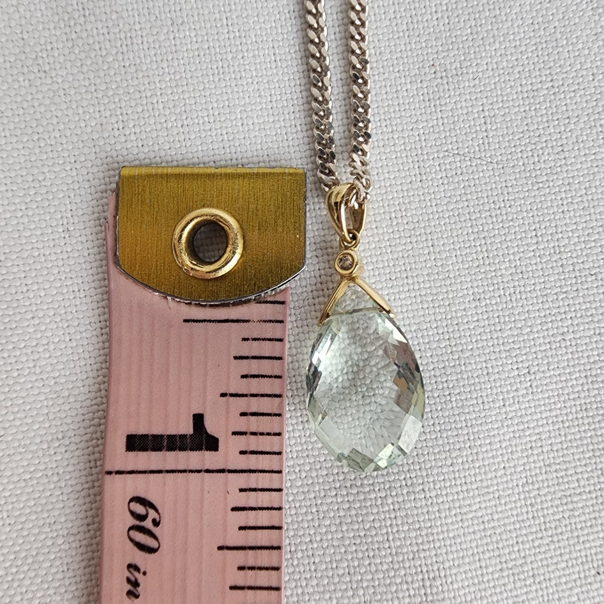 925 Sterling Silver Crystal Pendant Necklace